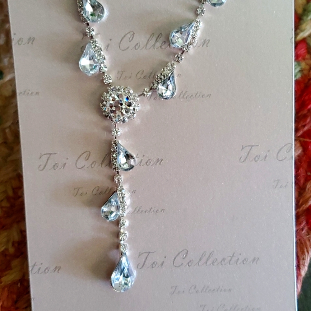 Crystal Necklace & Earring Set - Picture 2 of 2